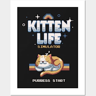 Kitten life simulator Posters and Art